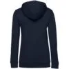 Толстовка с капюшоном женская Hoodie, темно-синяя с логотипом СПб - фото № 2