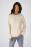 Толстовка с капюшоном женская Hoodie, темно-синяя с логотипом СПб - фото № 4