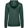 Толстовка с капюшоном женская Hoodie, темно-зеленый меланж с логотипом СПб - фото № 2