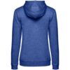Толстовка с капюшоном женская Hoodie, ярко-синий меланж с логотипом СПб - фото № 2