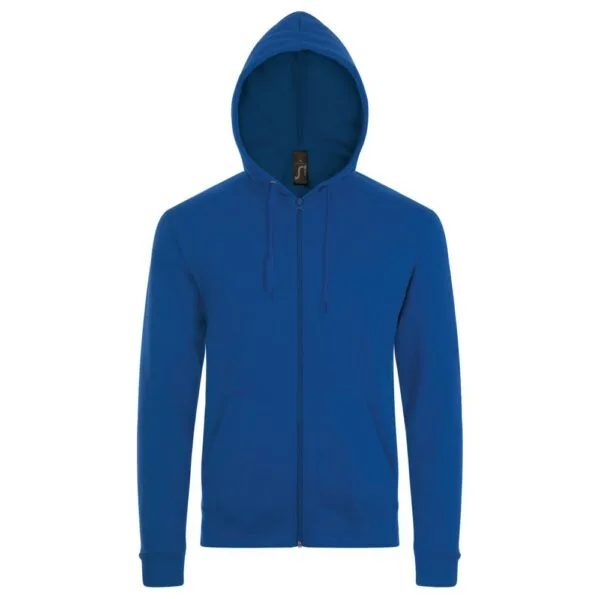 Толстовка унисекс Stone, ярко-синяя (royal) с логотипом СПб - фото № 1