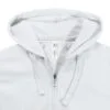 Толстовка женская Hooded Full Zip белая с логотипом СПб - фото № 4