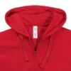 Толстовка женская Hooded Full Zip красная с логотипом СПб - фото № 4