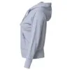 Толстовка женская Hooded Full Zip серый меланж с логотипом СПб - фото № 2