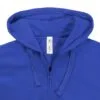 Толстовка женская Hooded Full Zip ярко-синяя с логотипом СПб - фото № 4