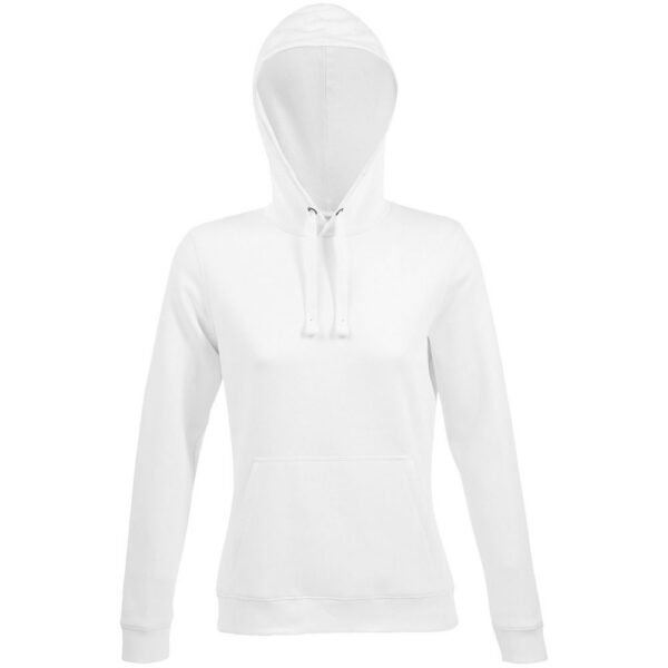 Толстовка женская Spencer Women, белая с логотипом СПб - фото № 1