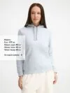Толстовка женская Spencer Women, голубая с логотипом СПб - фото № 5