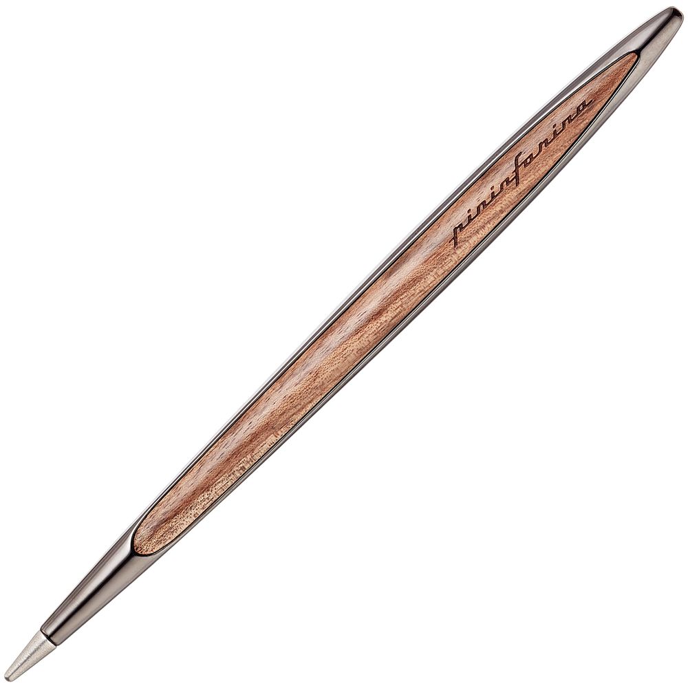 Вечная ручка Cambiano Glossy Black Walnut с логотипом СПб - фото № 2
