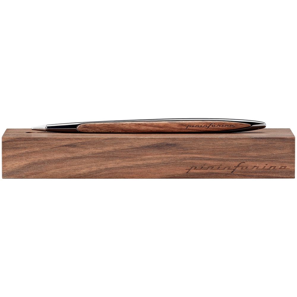 Вечная ручка Cambiano Glossy Black Walnut с логотипом СПб - фото № 3