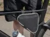 Велосумка на раму BikeLine Mini, черная с белым с логотипом СПб - фото № 6