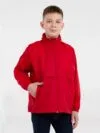 Ветровка детская Surf Kids 210, красная с логотипом СПб - фото № 5