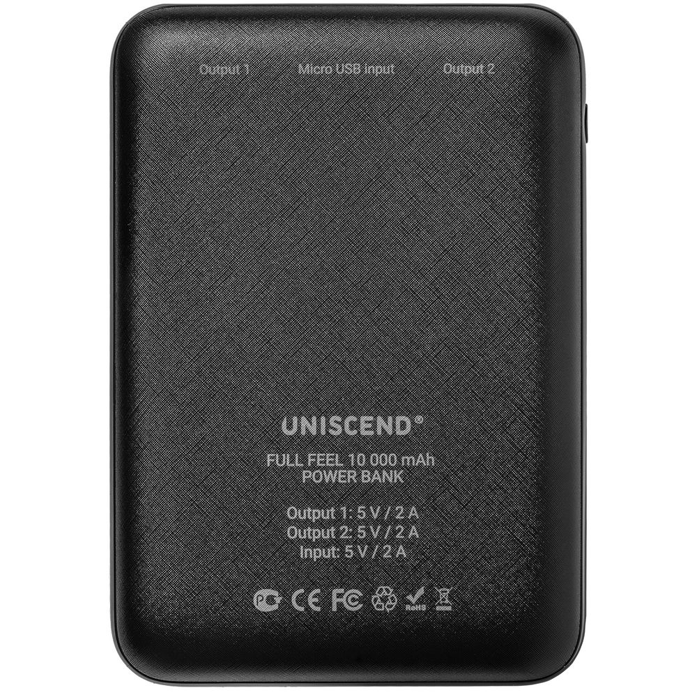 Внешний аккумулятор Uniscend Full Feel 10000 мАч с индикатором, белый с логотипом СПб - фото № 4