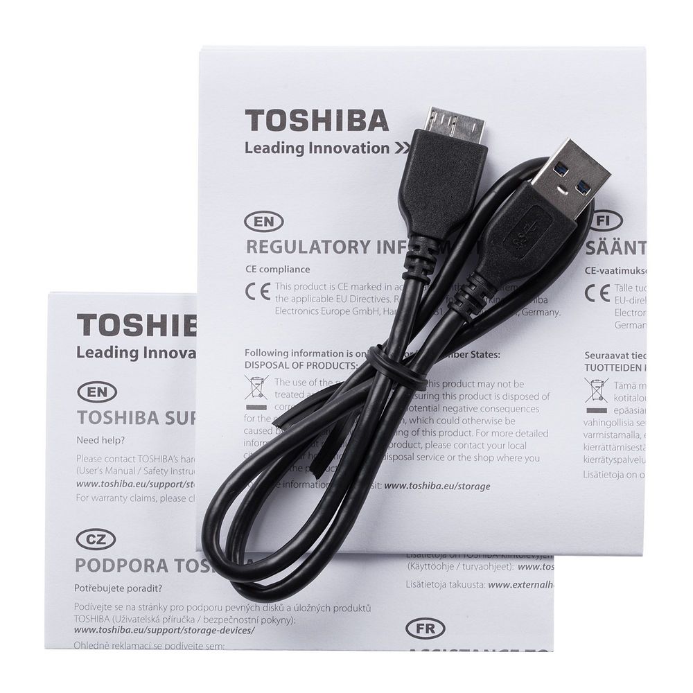 Внешний диск Toshiba Canvio, USB 3.0, 1Тб, черный с логотипом СПб - фото № 4