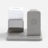 Зарядная станция с электронными часами и подсветкой Large Charge ver.3, серая с логотипом СПб - фото № 2