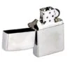 Зажигалка Zippo Armor Brushed, матовая серебристая с логотипом СПб - фото № 4