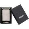 Зажигалка Zippo Armor Brushed, матовая серебристая с логотипом СПб - фото № 5