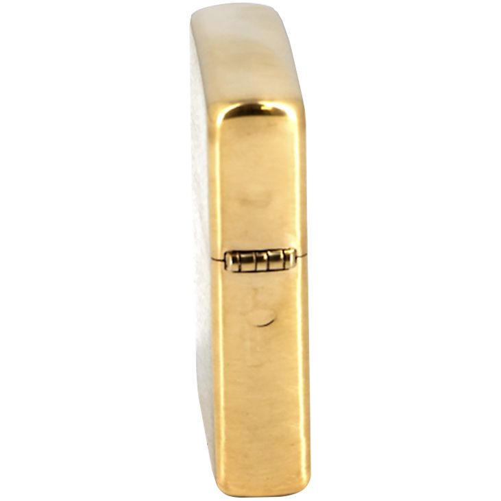 Зажигалка Zippo Classic Brushed, золотистая с логотипом СПб - фото № 2