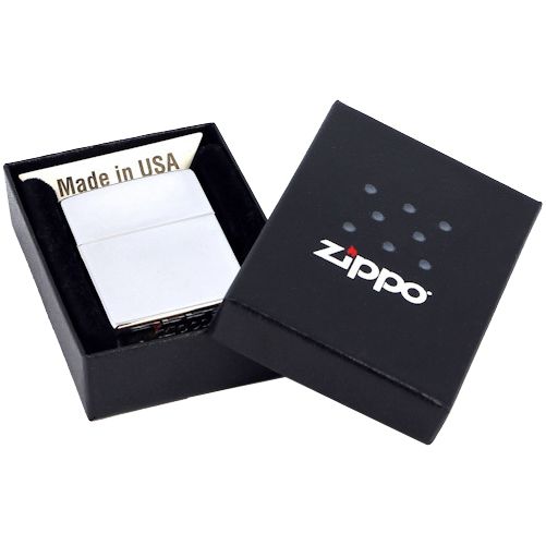 Зажигалка Zippo Classic High Polish, серебристая с логотипом СПб - фото № 3