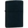 Зажигалка Zippo Classic Matte, матовая черная с логотипом СПб - фото № 1