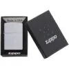 Зажигалка Zippo Classic Satin, серебристая с логотипом СПб - фото № 2