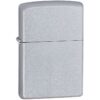 Зажигалка Zippo Classic Satin, серебристая с логотипом СПб - фото № 1