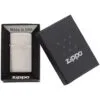 Зажигалка Zippo Slim Brushed, матовая серебристая с логотипом СПб - фото № 2