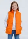 Жилет детский Kama Kids, оранжевый с логотипом СПб - фото № 6