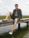 Жилет мужской Stream BW Men, темный хаки с логотипом СПб - фото № 6