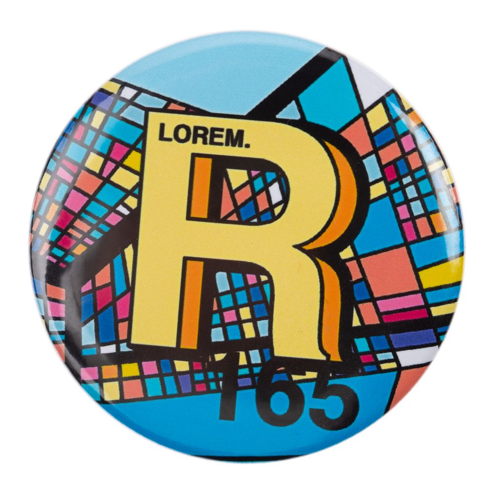 Значок закатной Pinback Print, L с логотипом СПб - фото № 5