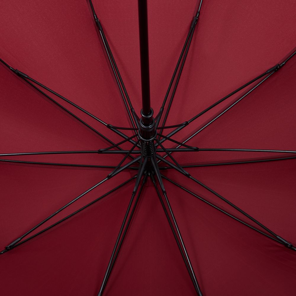 Зонт-трость Abrego, бордовый с логотипом СПб - фото № 3