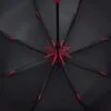 Зонт-трость Hidecolor с цветными спицами, черный с красным с логотипом СПб - фото № 3