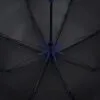 Зонт-трость Hidecolor с цветными спицами, черный с синим с логотипом СПб - фото № 3