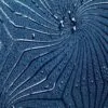 Зонт-трость Magic с проявляющимся цветочным рисунком, темно-синий с логотипом СПб - фото № 4