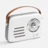 Bluetooth-колонка с радио Retronica, белая с логотипом СПб - фото № 2