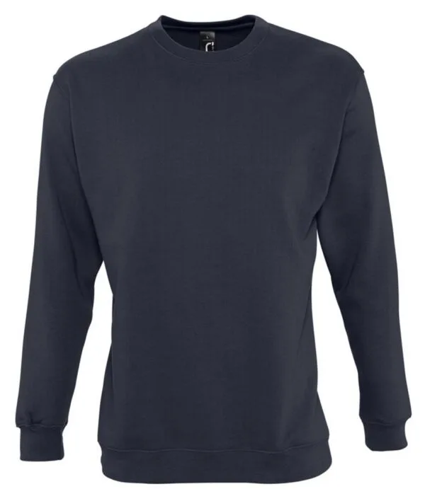 Толстовка New Supreme 280, темно-синяя (navy) с логотипом СПб - фото № 1