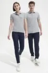Рубашка поло женская People 210, темно-синяя (navy) с логотипом СПб - фото № 5