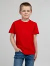 Футболка детская Regent Kids 150, красная с логотипом СПб - фото № 5