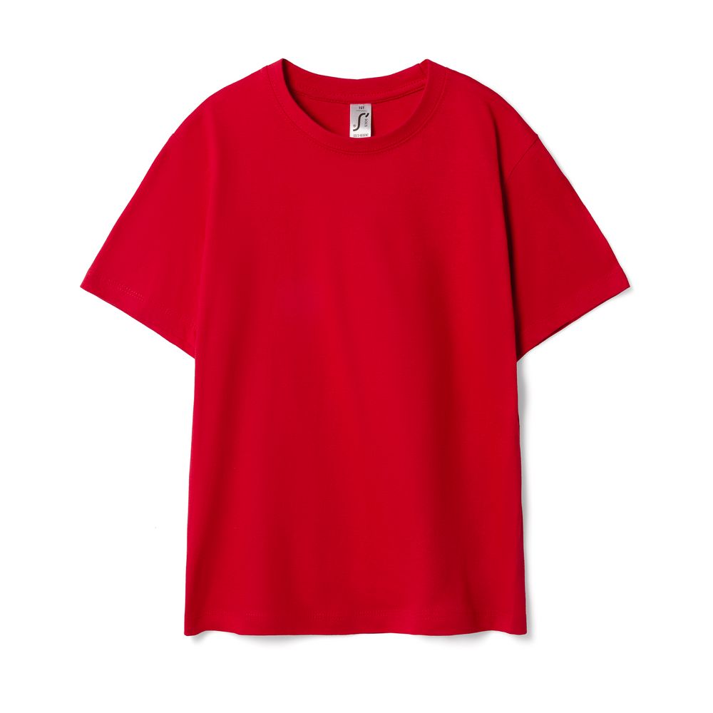 Футболка детская Regent Kids 150, красная с логотипом СПб - фото № 1