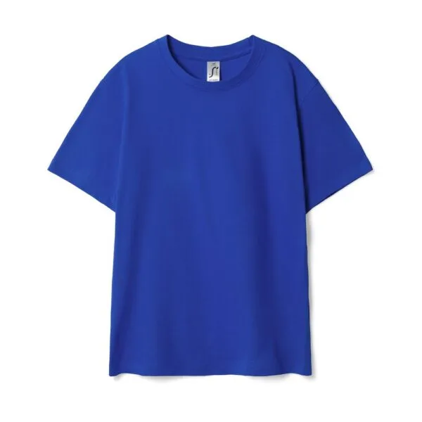 Футболка детская Regent Kids 150, ярко-синяя (royal) с логотипом СПб - фото № 1