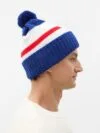 Шапка Winwear, темно-синяя (кобальт) с логотипом СПб - фото № 5