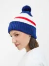Шапка Winwear, темно-синяя (кобальт) с логотипом СПб - фото № 6