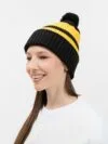 Шапка Winwear, черная с логотипом СПб - фото № 5