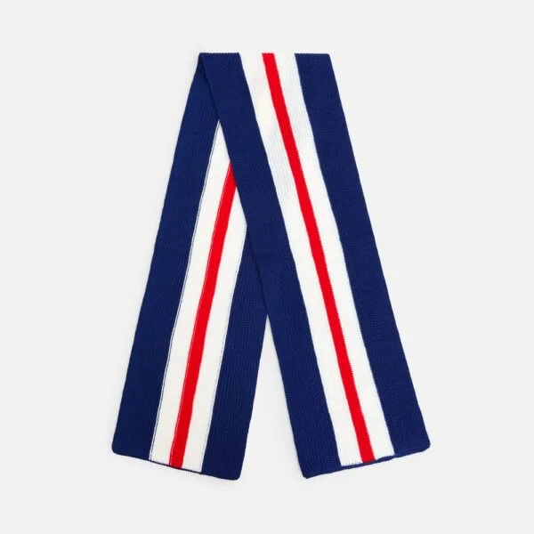Шарф Winwear, темно-синий (кобальт) с логотипом СПб - фото № 1