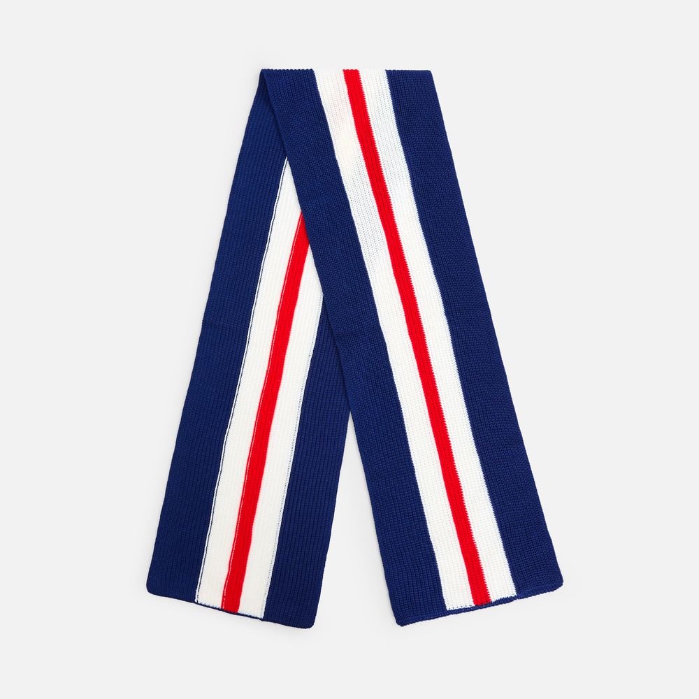 Шарф Winwear, темно-синий (кобальт) с логотипом СПб - фото № 1