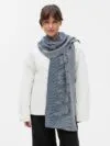 Шарф Denim XL на заказ, полушерсть с логотипом СПб - фото № 1