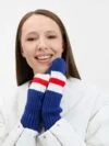Варежки Winwear, темно-синие (кобальт) с логотипом СПб - фото № 5