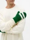 Варежки Winwear, зеленые (глубокий зеленый) с логотипом СПб - фото № 4