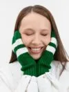 Варежки Winwear, зеленые (глубокий зеленый) с логотипом СПб - фото № 5