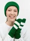 Варежки Winwear, зеленые (глубокий зеленый) с логотипом СПб - фото № 6