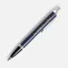 Ручка шариковая Parker IM Core Matte Blue CT, темно-синяя с черным с логотипом СПб - фото № 4